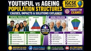 Youthful vs Ageing Population Structures Explained | Causes &amp; Impacts | IGCSE Geography