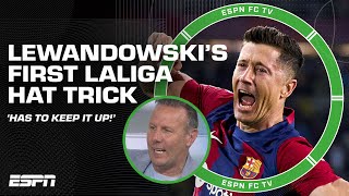 &#39;Robert Lewandowski HAS TO KEEP IT UP&#39; 👀 - Craig Burley on Lewandowski&#39;s Barca hat trick | ESPN FC