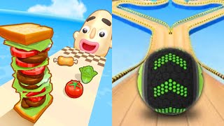 Sandwich Runner vs Going Balls - All Level Gameplay Android,iOS - NEW APK MEGA UPDATE GAMEPLAY 2024