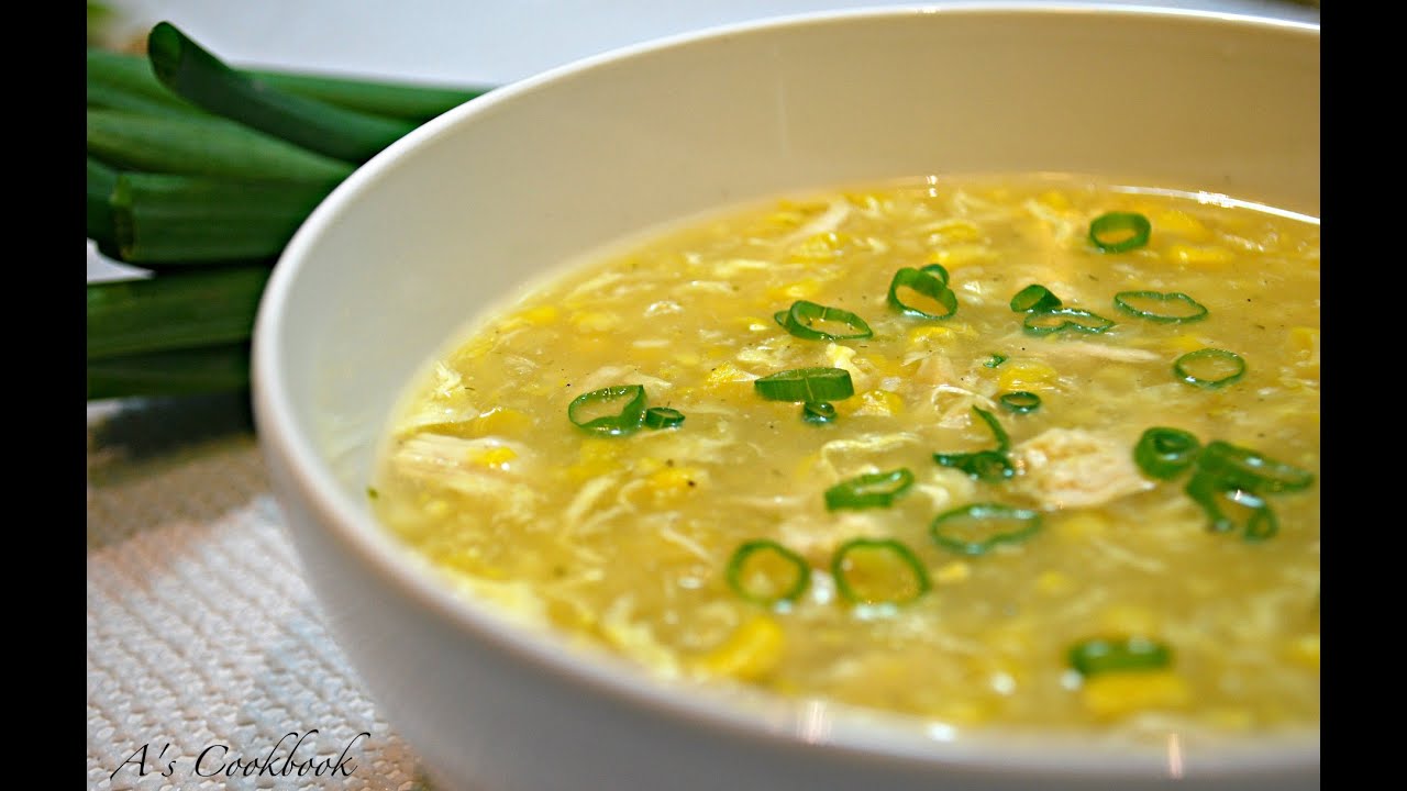 Chinese Corn Soup with Chicken (鸡蛋玉米羹)