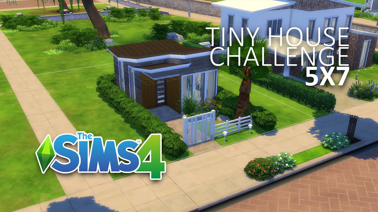 Tiny House Speed Build Challenge 5x7 | The Sims 4 | No CC - YouTube