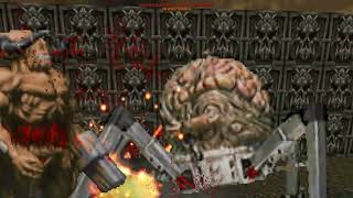 Cyberdemon vs Spider Mastermind - BRUTAL DOOM Monster Infighting