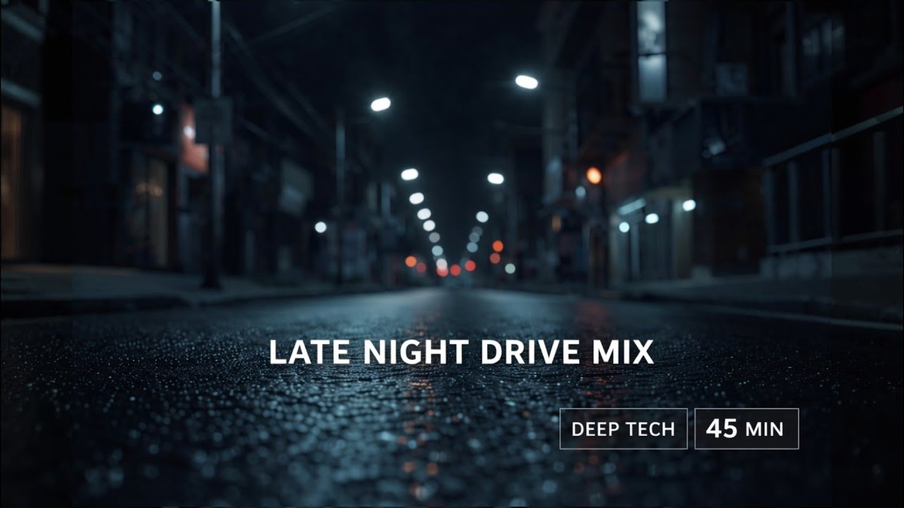 Late Night Deep Tech House Mix (45 Minutes) | Minimal Tech for Focus & Night Driving