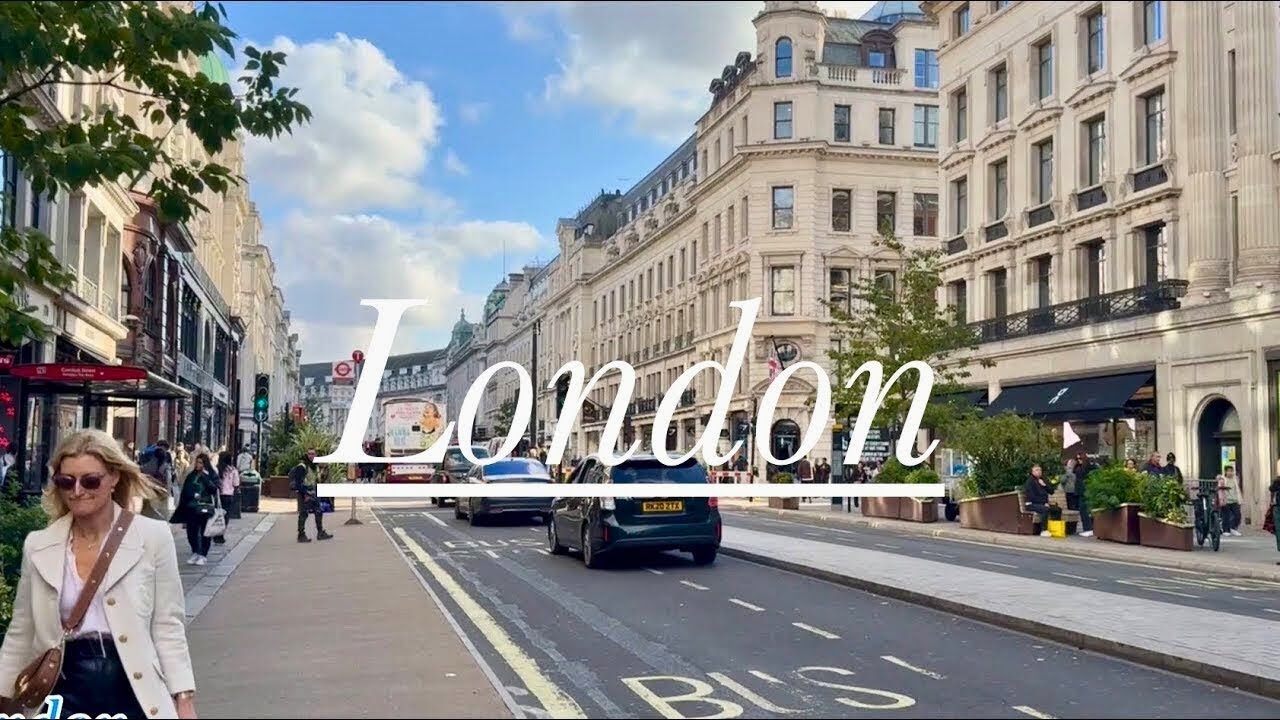 Experience London 2026: Walking Tour of Regent Street & Piccadilly Circus in 4K HDR!