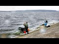 Рыбалка на фидер в шторм - такое открытие сезона! Первые ЛЕЩИ марта - рыбалка 2020 | Фидер с Владом