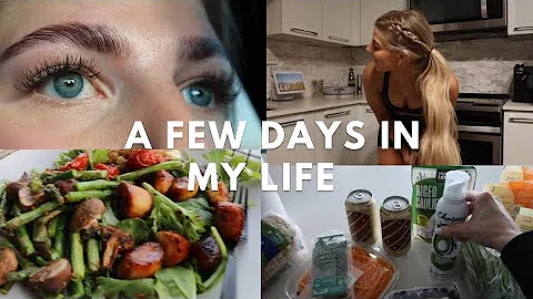 FEW DAYS IN MY LIFE: upper body workout, quick & easy meals, brow lamination, fitness pep talk