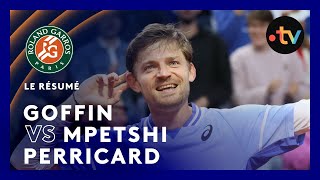 Roland-Garros 2024 : le résumé de D. Goffin vs G. Mpetshi Perricard (1er tour)