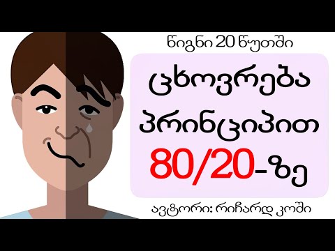 ვიდეო: პარეტოს კანონი: 20/80