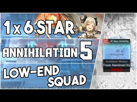 Annihilation 5 - Frozen Abandoned City | Low End Squad |【Arknights】