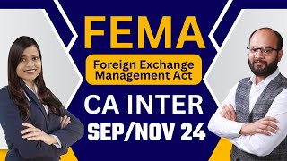 FEMA CA Inter | The Foreign Exchange Management Act | FEMA Act CA Inter | CA Inter Law FEMA
