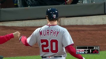 WSH@NYM: Murphy opens the scoring with an RBI single