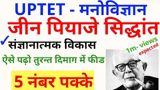 UPTET #पियाजे का संज्ञानात्मक विकास का सिद्धांत PIAGET COGNITIVE DEVELOPMENT BY DHEERAJ DWIVEDI