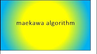 Maekawa"s algorithm