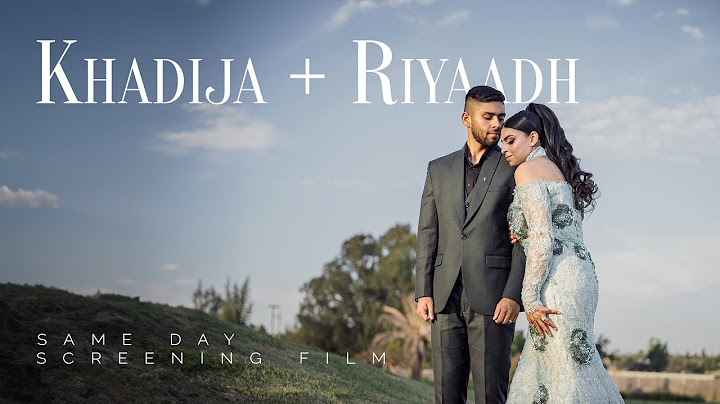 Khadija Dada + Riyaadh Essack | Wedding week documentary screened on the wedding day