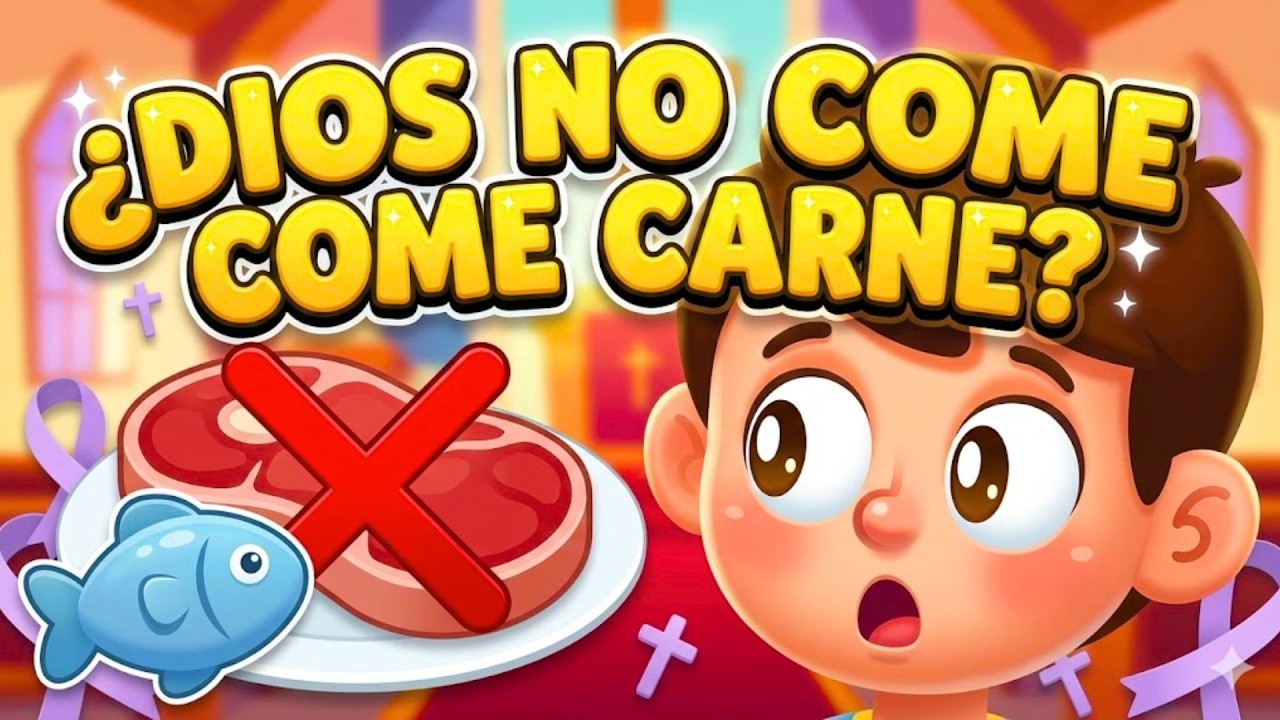 ¿POR QUÉ NO SE COME CARNE EN CUARESMA? 🥩💜 (ANIMADO PARA NIÑOS) | Pequefe