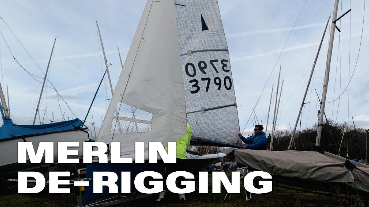 DE-RIGGING THE BOAT | Merlin / MRX | Pontoon | Wembley Sailing Club |