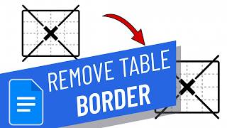 How to remove or invisible table borders in google docs document