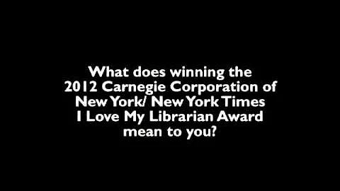 Susan Kowalski 2012 Winner of the I Love My Librar...