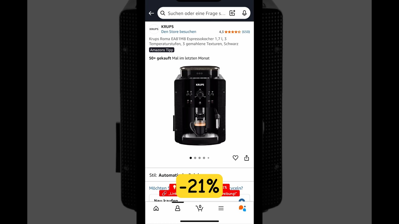 Krups Roma EA81M8 Espressokocher Review 