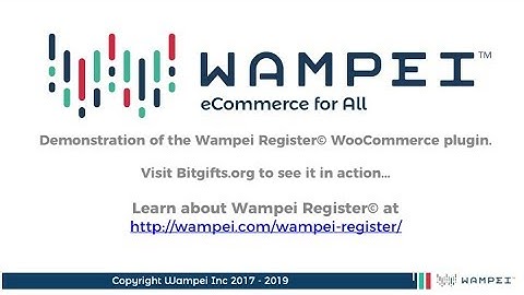 Wampei WooCommerce Demo with Bitgifts org - Accept Bitcoin Payments