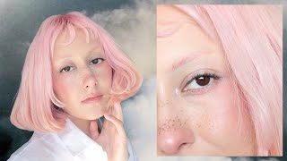 dying my hair + eyebrows pastel pink w AF frose