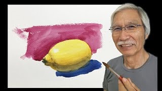 水彩画の基本〜レモンを美味しそうに描くコツ　How to paint a Lemon | Watercolor Tips