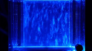 Rotating Rayleigh-Bénard convection with a rotation rate of 0.9 rad/s