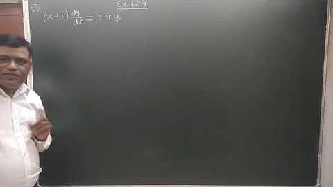 Differential Equation class 12 RBSE EXERCISE 12.4 Questions 3,4,5, 6