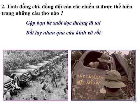 Tập đọc: Bài thơ về tiểu đội xe không kính