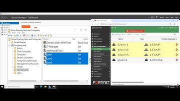 How to Integrate Active Directory Users Authentication with FortiGate Firewall Using LDAP Server