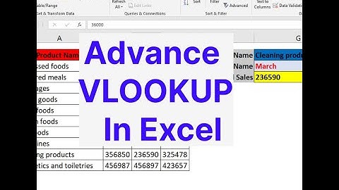 Advance VLOOKUP In Excel | VLOOKUP with Data Validation lists