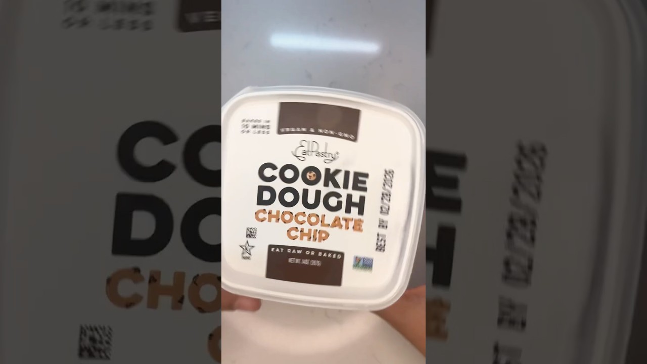 Vegan Eat Pastry Cookie Dough Chocolate chip, bakes in 10 mins! 