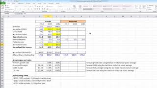 06 Normalizing Earnings Exercise, Part 1