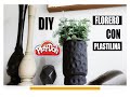 COMO HACER FLORERO CON PLASTILINA (fácil &amp; rápido ) DIY How to make polymer CLAY flowerpot 2022