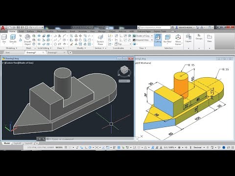 AutoCAD 3D Designing for Beginners – Basic To Advance Tutorials – Exercise 7