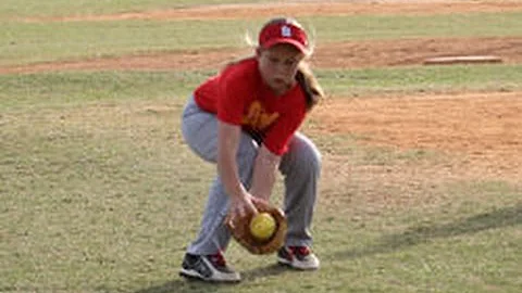 Meredith plays softball