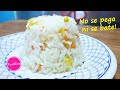 Arroz blanco con granos de elote