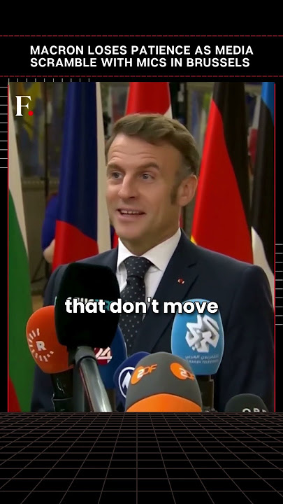 #FirstpostNews: Macron Loses Cool as Media Scramble with Mics at EU Summit in Brussels | N18G