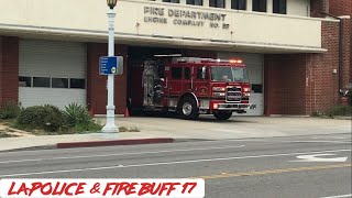 PASADENA FIRE DEPARTMENT (NEW ENGINE 33) responding