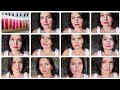 AVON//Губная помада "Матовая легенда"//Свотчи всех оттенков на губах