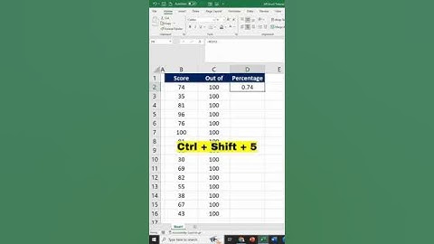 How to calculate percentage in Excel   #Excel #exceltips #exceltutorial #exceltraining #msexceltips