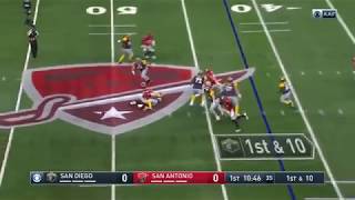 2019 Aaf Week 1 - Jim Ross Commentates Shaan Washingtons Smackdown Of Mike Bercovici