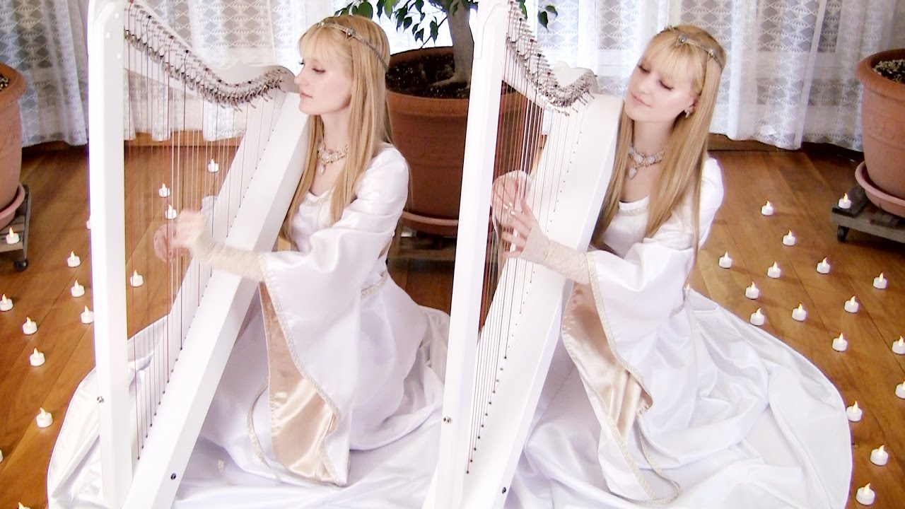 NIGHTS IN WHITE SATIN - The Moody Blues (Harp Twins) Camille and Kennerly