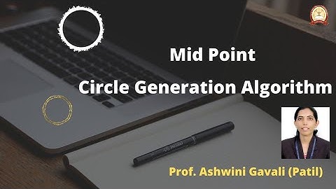 CG Midpoint Circle Generation Algorithm