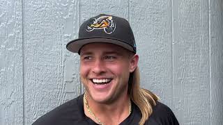 Pitcher Aaron Davenport - RubberDucks Warmup, May 2025
