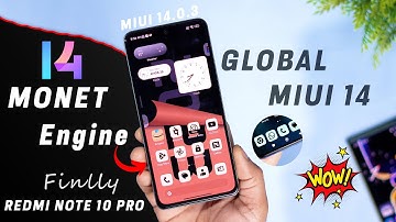 GLOBAL STABLE MIUI 14.0.3 for Redmi Note 10 Pro/Max Review, Monet Theme, Super Folder, Unlock AOD 🔥