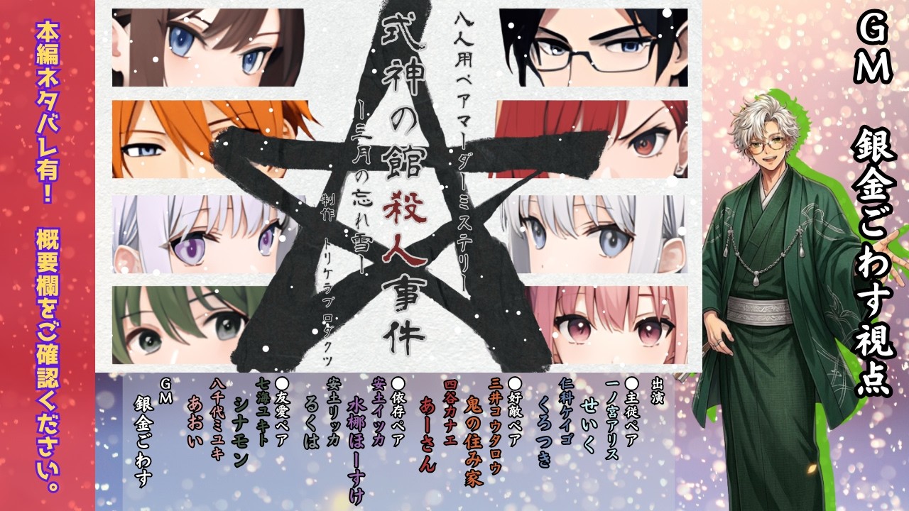 ネタバレ注意！】天使と悪魔がそろうとき【マーダーミステリー】09/09