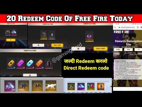 FREE FIRE REDEEM CODE TODAY 18 APRIL | FREE FIRE REDEEM CODE | 18 APRIL TRI SERIES REDEEM CODE