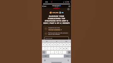 MAXIMIZE YOUR STABLECOINS: TOP STRATEGIES WITH USDT & USDC | PART 6 OF 6 | Memefi New Video Code