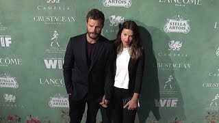 Jamie Dornan and Amelia Warner on the red carpet for the Annual Celebration Of The 2018 Female Oscar